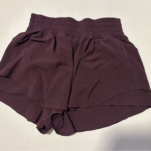 Lululemon brown shake it out running short
